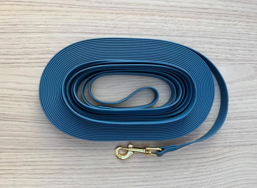 9M leash for dog, in waterproof biothane, lightweight x durable [polar blue] – photo 2